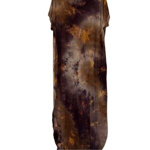 Wishlist Brown and Tan Tie-Dye Maxi Dress | S/M